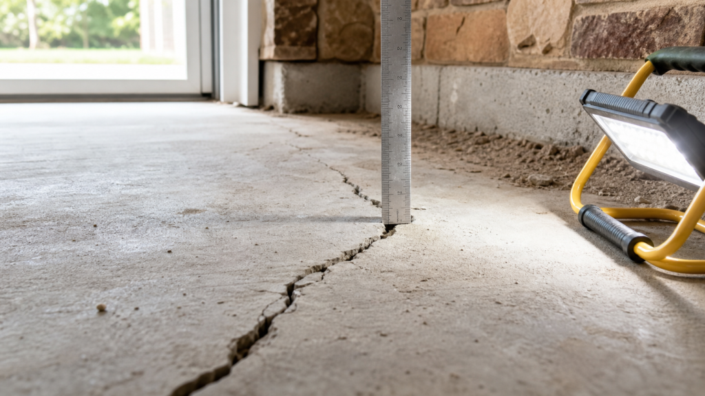 Slab Crack or Cosmetic Crack? A Garland Homeowner Guide — realistic foundation service scene in Garland, Texas