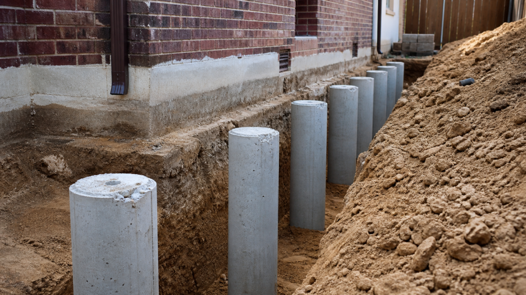Pressed Concrete Pilings Explained for Garland Homeowners — realistic foundation service scene in Garland, Texas