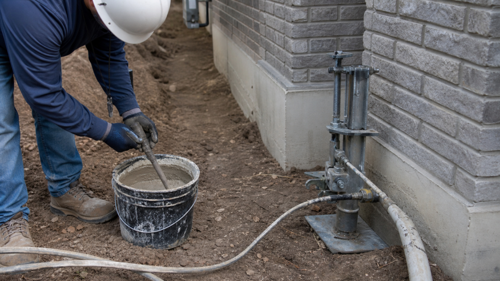 Slurry Grouting Uses Around Garland Foundations — realistic foundation service scene in Garland, Texas
