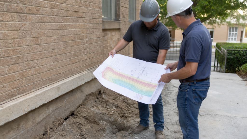 Commercial Foundation Repair Planning in Garland — realistic foundation service scene in Garland, Texas